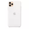 Silikonhülle für Apple iPhone 11 Pro Max — Silikon, Weiß, passend für 6,5 Zoll