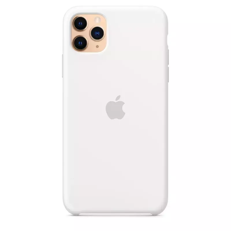 Silikonhülle für Apple iPhone 11 Pro Max — Silikon, Weiß, passend für 6,5 Zoll