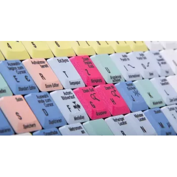 Tastatur Logickeyboard LKB-CBASE-AJPU-DE Office USB QWERTZ Deutsch Mehrfarbig