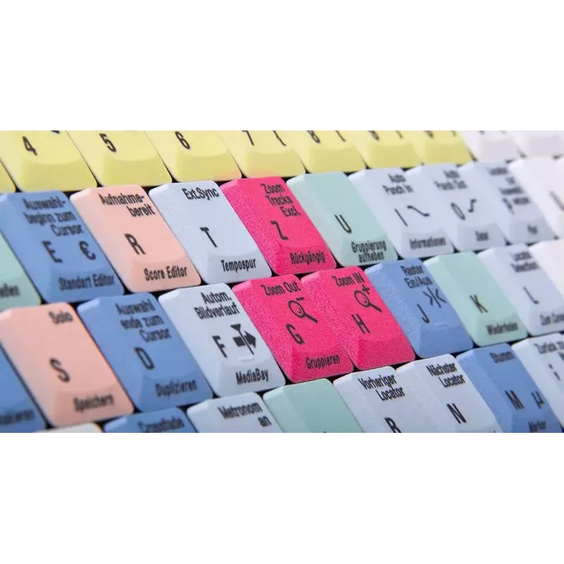 Tastatur Logickeyboard LKB-CBASE-AJPU-DE Office USB QWERTZ Deutsch Mehrfarbig