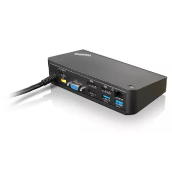 Lenovo 40A40090DK Laptop-Dockingstation/Port-Replikator Kabelgebunden USB 3.2 Gen 1 (3.1 Gen 1) Typ-A Schwarz