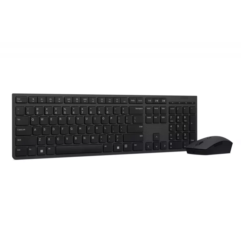 Lenovo 4X31K03931 Tastatur Maus enthalten RF Wireless + Bluetooth US Englisch Schwarz