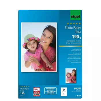 Druckerpapier A4 Sigel IP639 Glanz 50 Blatt Weiß