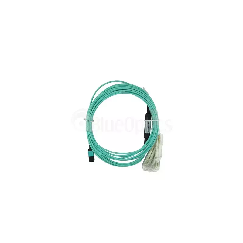 BlueOptics CBL-MTP12-4LC-OM3-1M-BO InfiniBand Glasfaserkabel MTP 4x LC/LC Aqua 1 m
