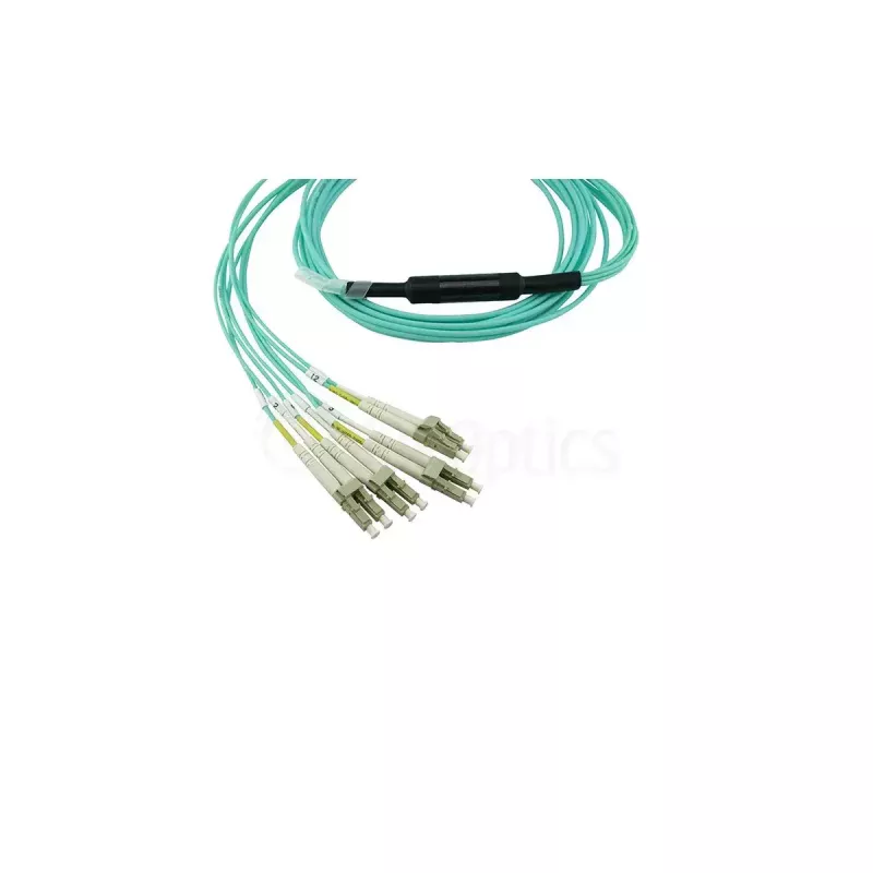 BlueOptics CBL-MTP12-4LC-OM3-1M-BO InfiniBand Glasfaserkabel MTP 4x LC/LC Aqua 1 m