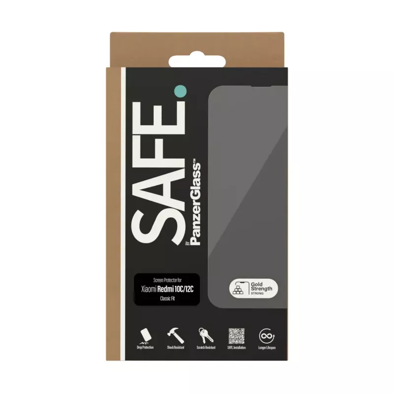 Displayschutz PanzerGlass SAFE. by ® Xiaomi Redmi 10C Kratzfest Stoßfest