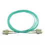 BlueOptics SFP3232EU0.5MK InfiniBand Glasfaserkabel 0,5 m 2x SC Aqua