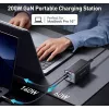 Conceptronic 6-Port 200W GaN USB PD Ladegerät mit USB-C Ladekabel, USB-C x 4, USB-A x 2, QC 3.0, PD 3.1, PPS
