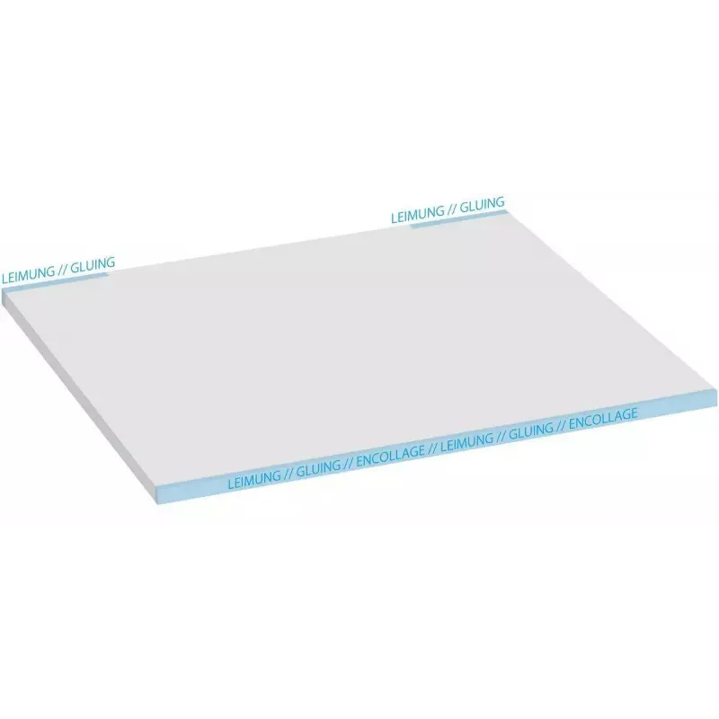 Schreibtischunterlage Sigel HO580, Papieroberfläche, schwarz/weiß, 595×410 mm, 3 mm