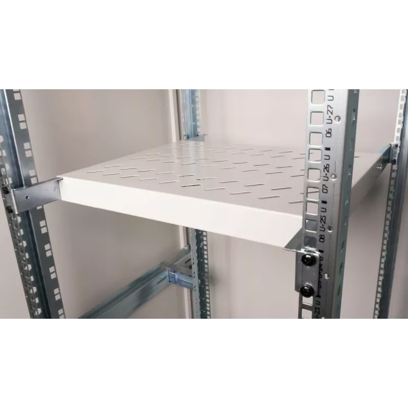 Rack-Regal Equip Variables Regal 19 Zoll 1HE 350 mm Grau