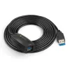 Techly SuperSpeed USB3.0 Active Extension Kabel 5m Schwarz ICUR3050