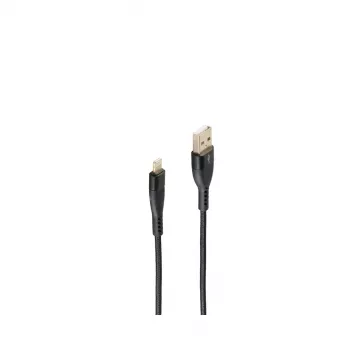 Lightning-Kabel 1m ShiverPeaks BS20-73025 Schwarz