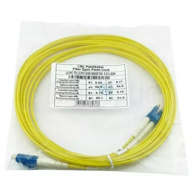 BlueOptics InfiniBand/Glasfaserkabel 10 m 2x LC LC/APC Gelb