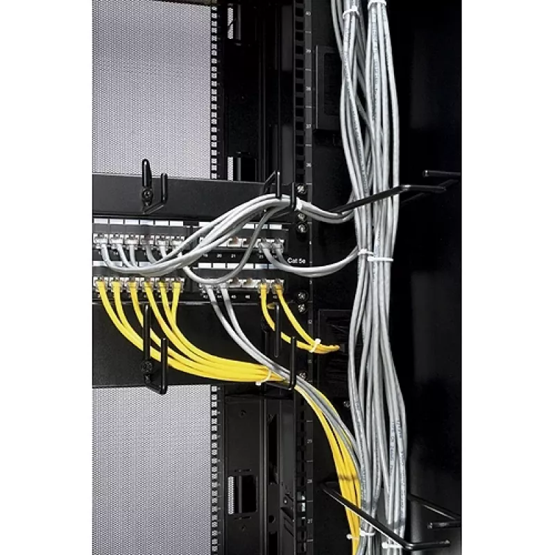 APC NetShelter Kabelmanagement, Vertikales Kabelmanagement, Ringe, für NetShelter 750mm und 800mm breite Gehäuse, Set mit 8, 76 x 19 x 203 mm