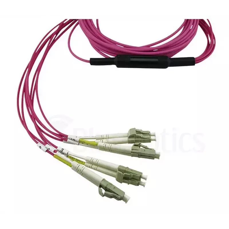 BlueOptics CBL-MPO12-4LC-OM4-5M-BO InfiniBand-Glasfaserkabel 4x LC MPO 5m