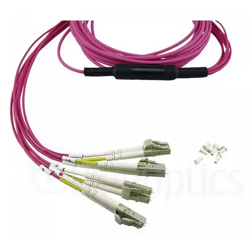 BlueOptics CBL-MPO12-4LC-OM4-5M-BO InfiniBand-Glasfaserkabel 4x LC MPO 5m