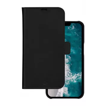 Folio-Handyhülle dbramante1928 Stockholm für iPhone 14 Plus (6,7 Zoll, Schwarz) mit 3 Kartenfächern