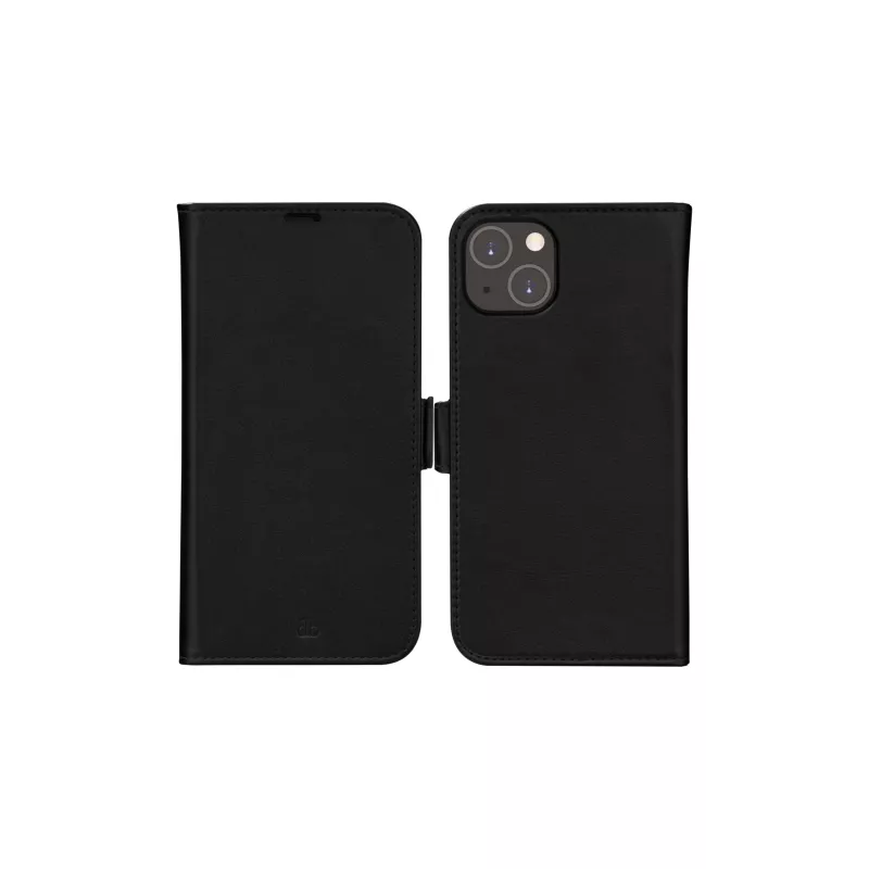Folio-Handyhülle dbramante1928 Stockholm für iPhone 14 Plus (6,7 Zoll, Schwarz) mit 3 Kartenfächern