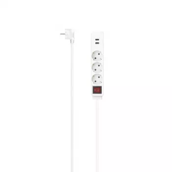 Hama 00223181 Stromverlängerung 1,4 m 3 AC-Steckdosen Innenbereich Weiß