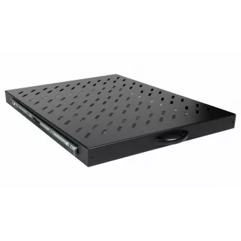 Equip Sliding Shelf 19', 1U, 800MM, Schwarz