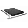 Equip Sliding Shelf 19', 1U, 800MM, Schwarz
