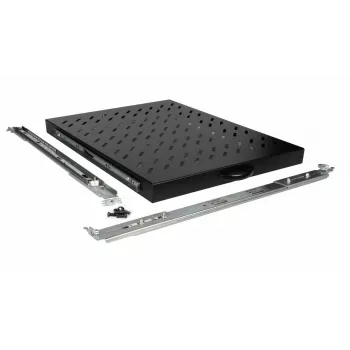 Equip Sliding Shelf 19', 1U, 800MM, Schwarz