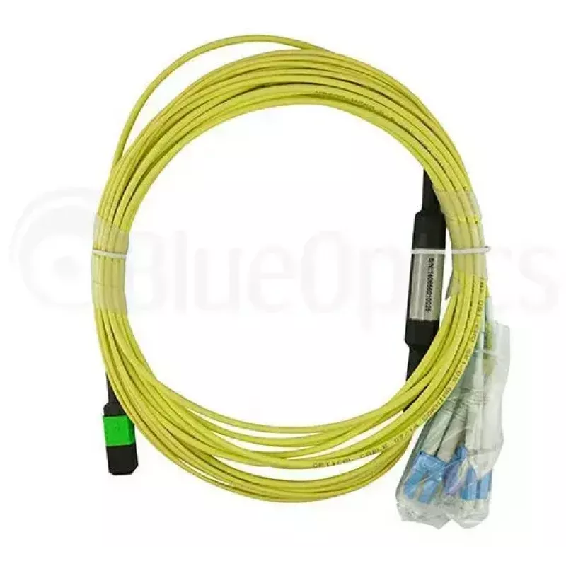 MPO-4xLC Singlemode-Patchkabel BlueOptics CBL-MPO12-4LC-SMF-2M 2m G.657.A1