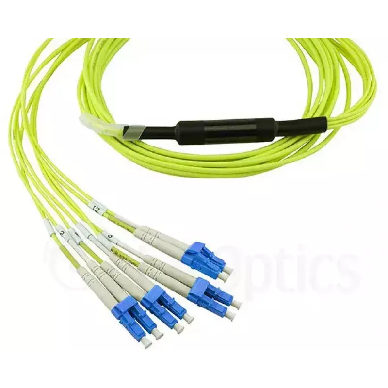 MPO-4xLC Singlemode-Patchkabel BlueOptics CBL-MPO12-4LC-SMF-2M 2m G.657.A1