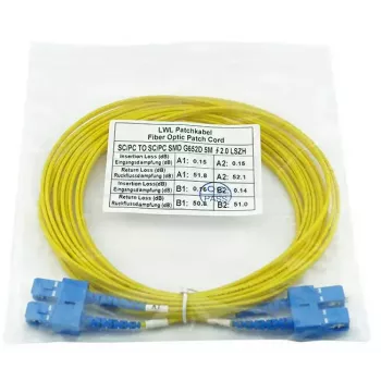 BlueOptics SFP3232BU1MK InfiniBand Glasfaserkabel 1 m SC Gelb