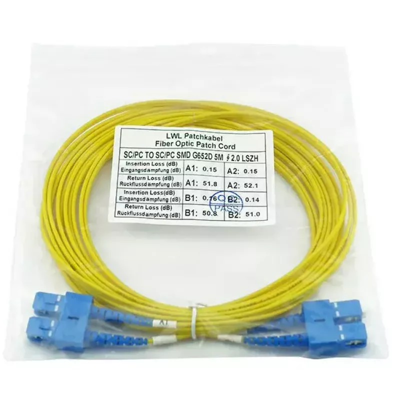 BlueOptics SFP3232BU1MK InfiniBand Glasfaserkabel 1 m SC Gelb
