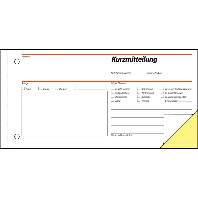 Geschäftsformular Sigel SD008 Grün 1/3 A4 80 Blatt