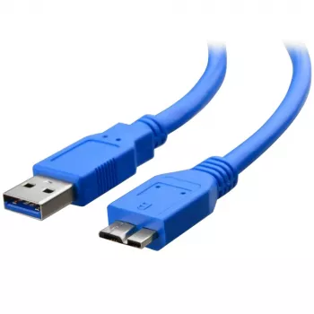 Techly USB 3.0 Superspeed Kabel A / Micro B 2m Blau ICOC MUSB3-A-020