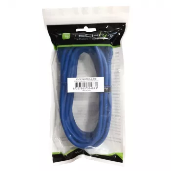 Techly USB 3.0 Superspeed Kabel A / Micro B 2m Blau ICOC MUSB3-A-020