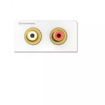 Steckdosen-Einsatz 2 x RCA Kindermann 7456 000 510