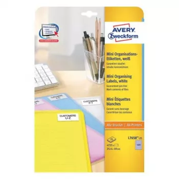 Selbstklebendes Druckeretikett Avery L7658-25