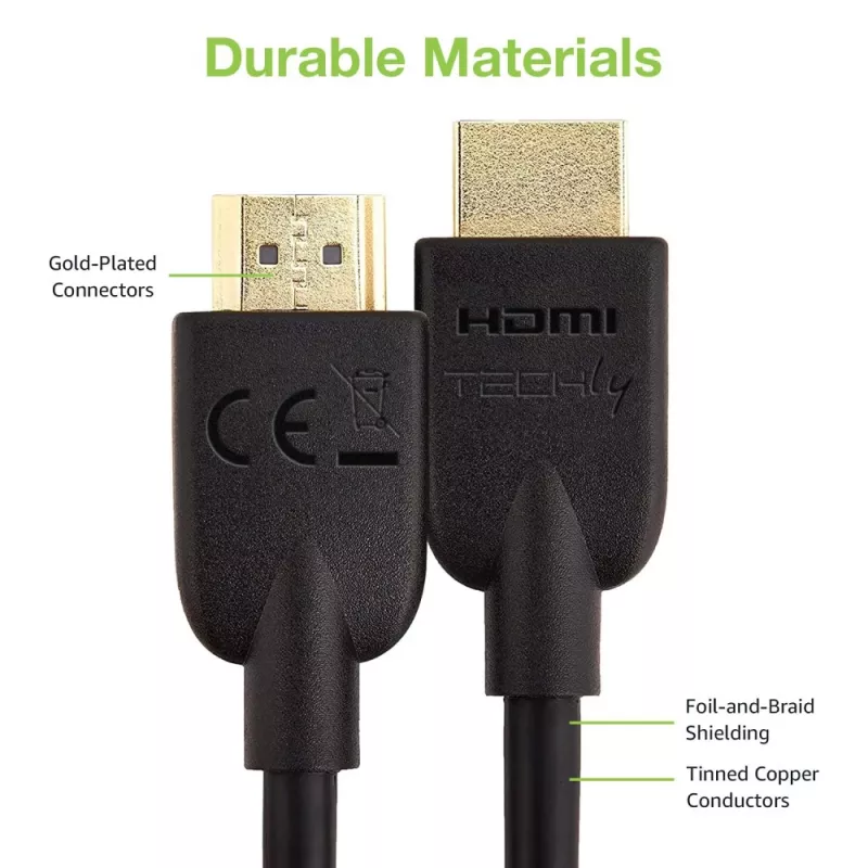Techly ICOC HDMI2-4-030T HDMI-Kabel 3 m HDMI Typ A (Standard) Schwarz