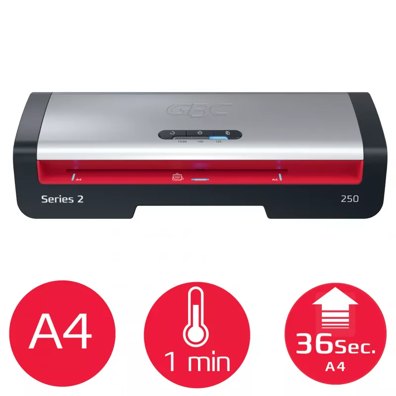 GBC 250 Office A4 Laminiergerät, 24 cm, Heißlaminiergerät, 500 mm/min, 0,5 mm, A4, 100 µm