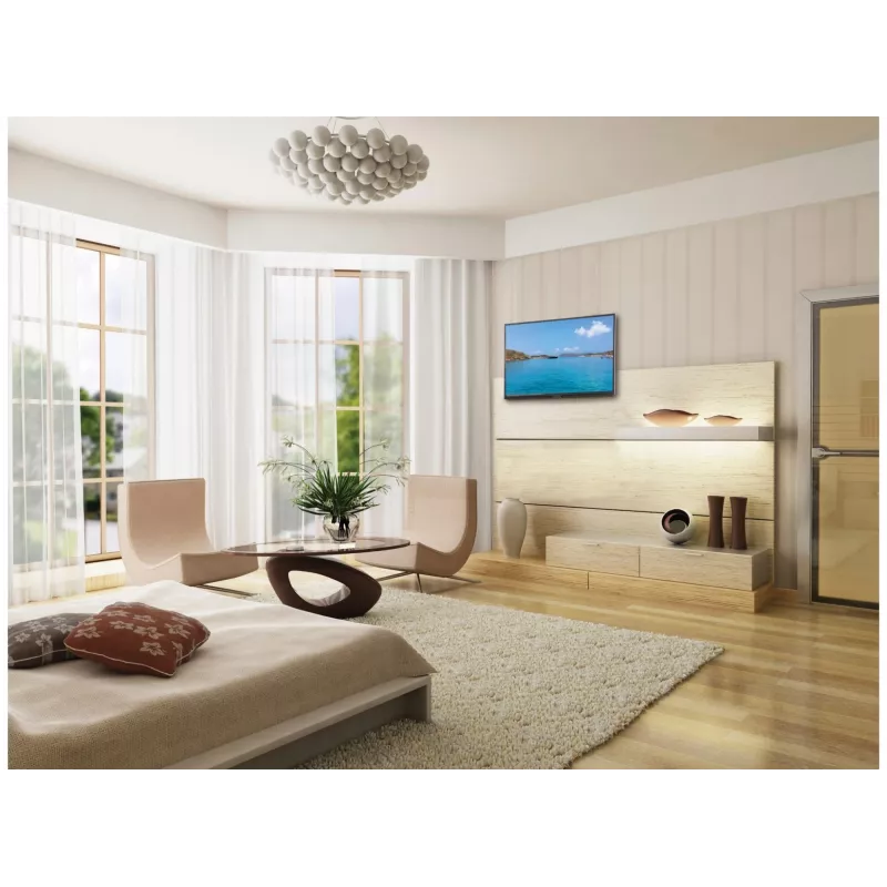 TV-Wandhalterung Peerless SF632P für Bildschirme bis 109,2 cm (43 inch), VESA 75x75–200x200, 52 kg Tragfähigkeit, schwarz
