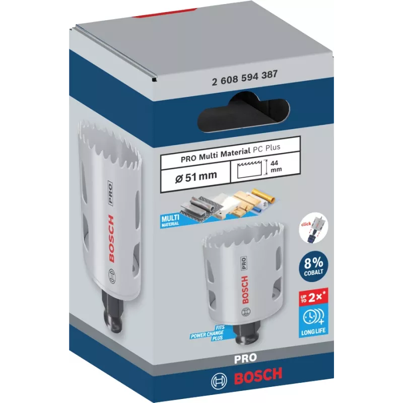 Bosch PRO Multi Material PC Plus 44/51 mm Einzel-Lochsäge