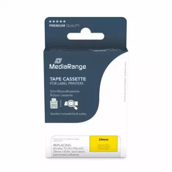 Druckerband MediaRange MRBTZ651 Schwarz 2,4 cm 8 m