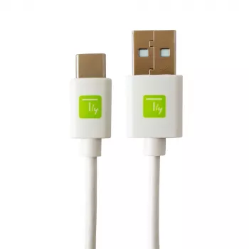 Techly ICOC MUSB20-CMAM10TW USB-Kabel USB 2.0 1 m USB A USB C Weiß