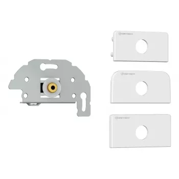 3,5-mm-Steckdoseneinsatz Kindermann 7456 000 511 Weiß