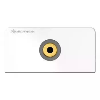 3,5-mm-Steckdoseneinsatz Kindermann 7456 000 511 Weiß