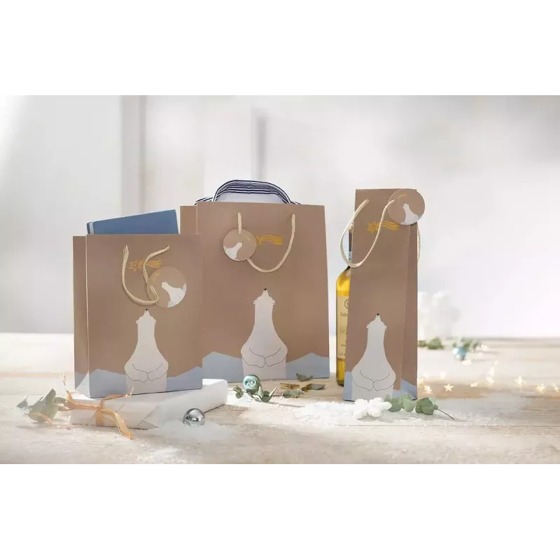 Geschenktüte Sigel GT049 Braun 260x120x330 mm