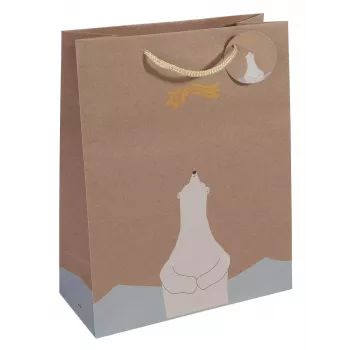 Geschenktüte Sigel GT049 Braun 260x120x330 mm