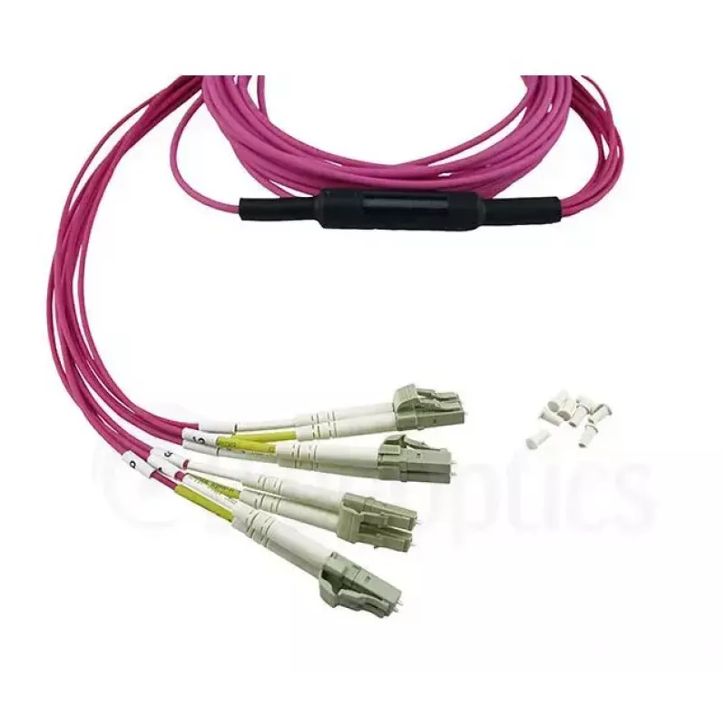 BlueOptics CBL-MPO12-4LC-OM4-1M-BO InfiniBand Glasfaserkabel MPO 4x LC