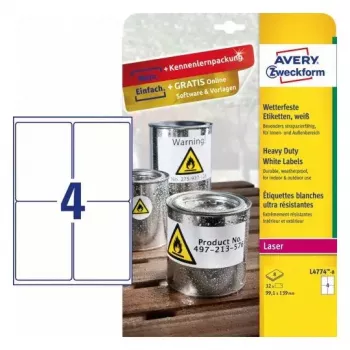 Selbstklebende Druckeretiketten Avery L4774-8