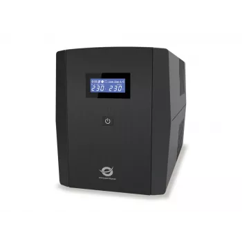 Conceptronic ZEUS 1200VA 720W USV, IEC + Schuko-Steckdose, Line-Interactive, 1,2 kVA, 720 W, 220 V, 240 V, 220 V