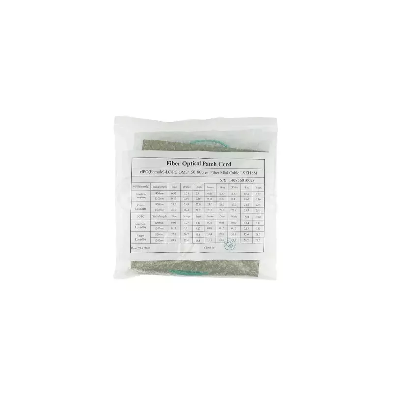 BlueOptics CBL-MTP12-4LC-OM3-7M-BO MTP-4xLC OM3 Breakout-LWL-Patchkabel, MTP/UPC, 4x Duplex LC/UPC, 7,5 m