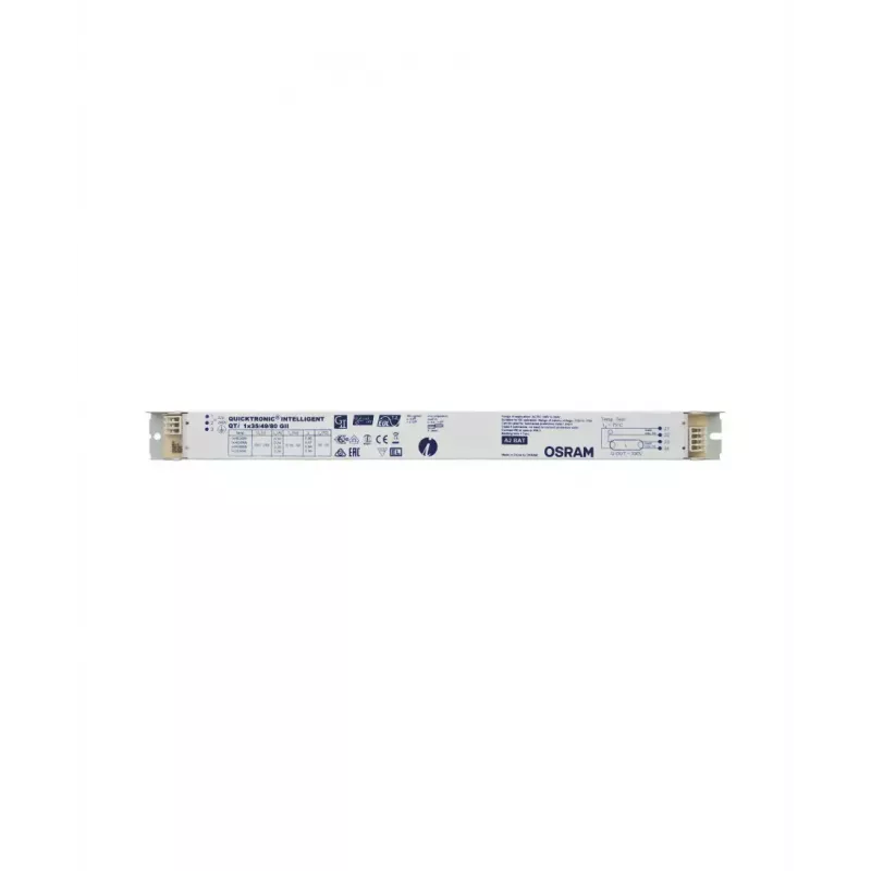 Vorschaltgerät (elektronisch) Osram QTi 1X35/49/80 GII — Lebensdauer 100000 h, AC 198–264 V, 50/60 Hz, Eingangsstrom 53 A, 360×30×21 mm